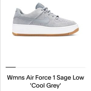 Nike Air Force 1 Sage Low Cool Grey